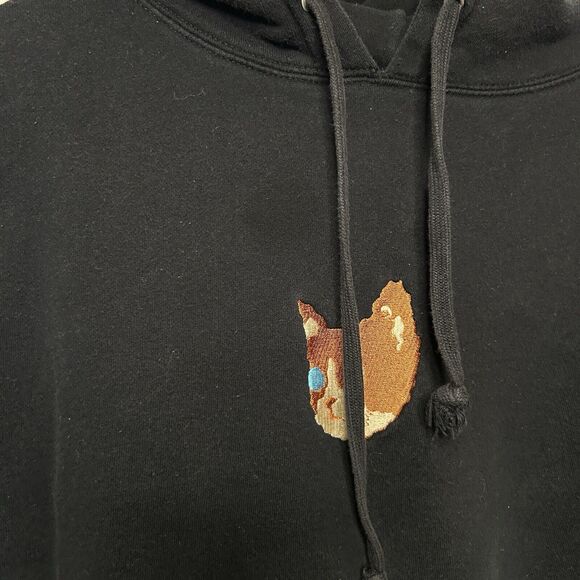 FW15 Golf Wang Embroidered Kill Cat Hoodie “Black” 2024 - Picture 4 of 6